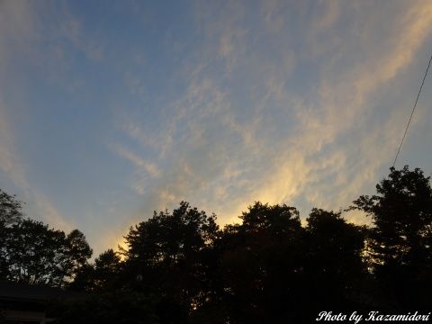 今日の夕空